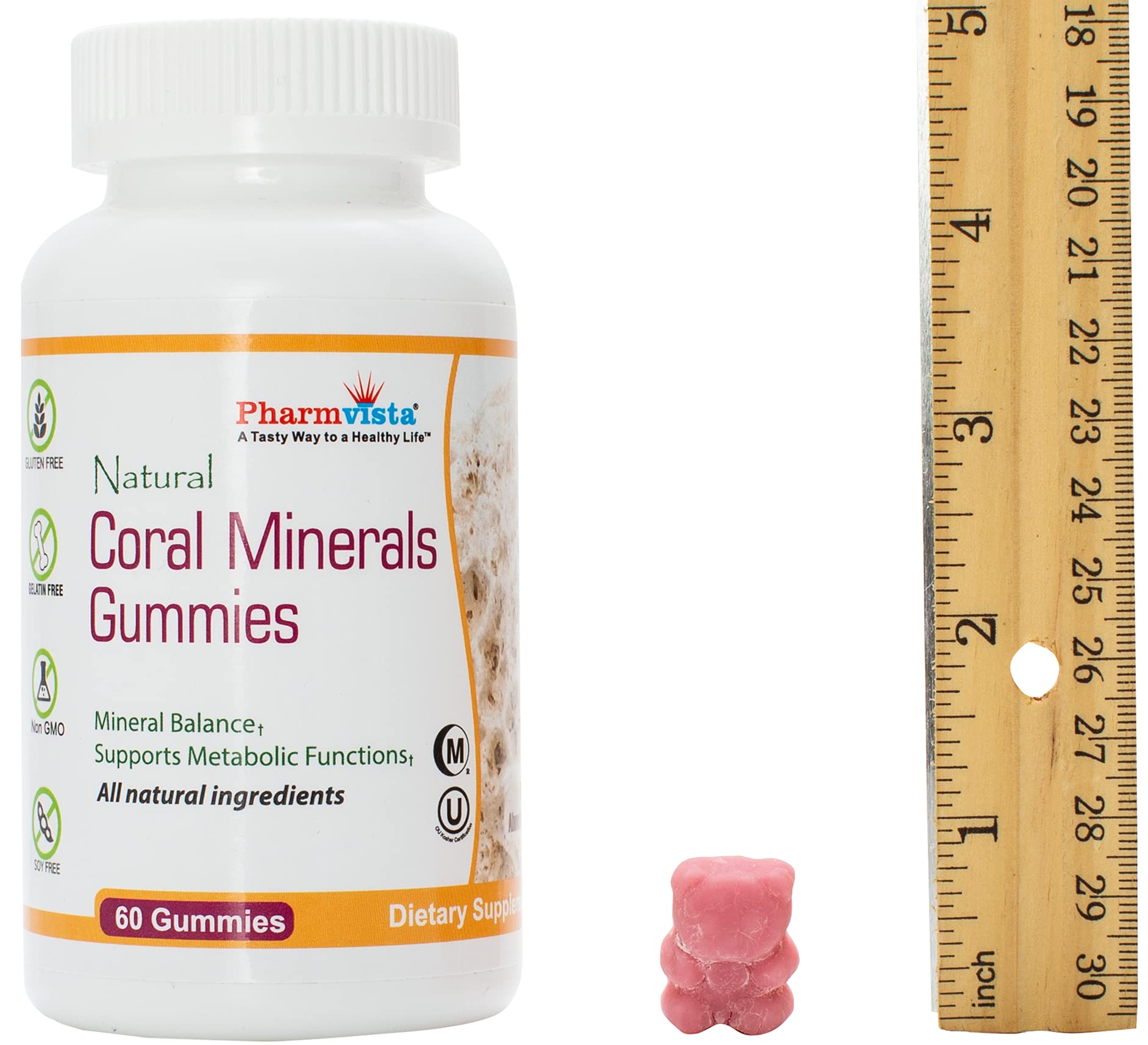 Pharmvista gominolas calcio coral: ingredientes sin alérgenos comunes
