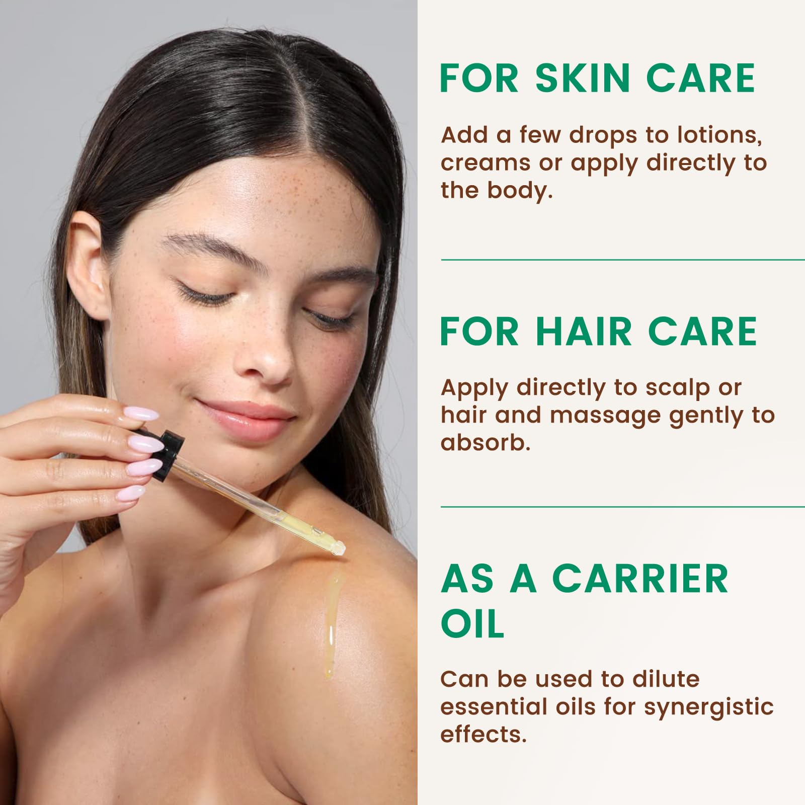 PHATOIL Cuidado capilar para cabello suave y nutrido con almendra dulce