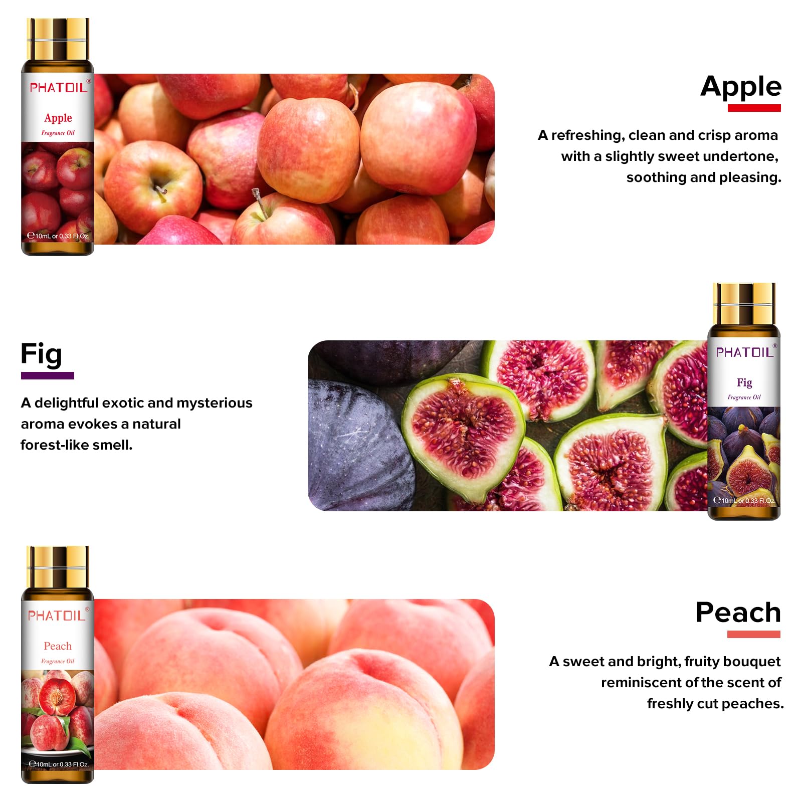 PHATOIL manzana verde, aroma limpio para dormitorio u oficina