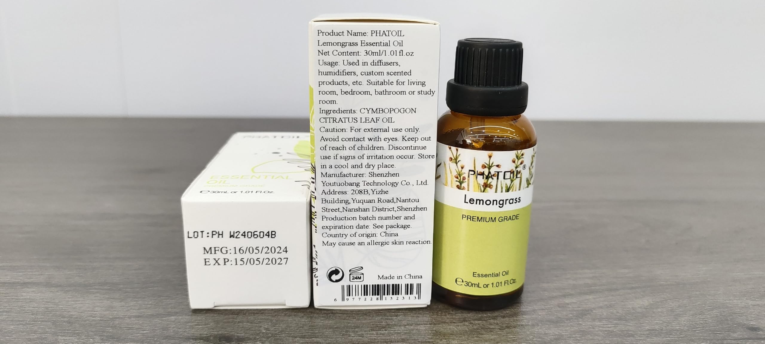 PHATOIL citronela, útil para limpieza del hogar con aroma suave.