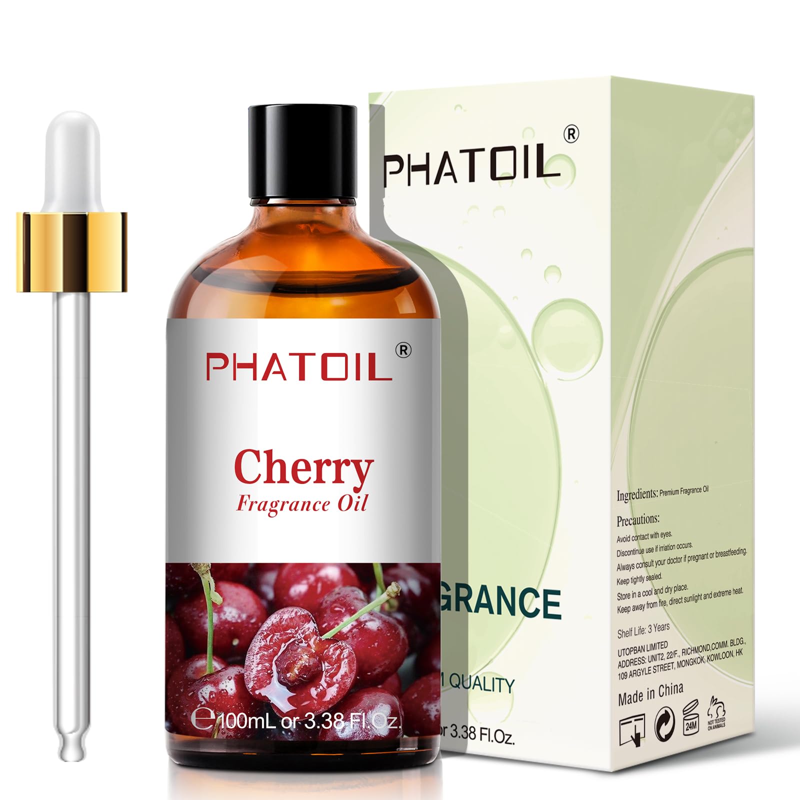 PHATOIL cuenta gotas incluido facilita dosificación precisa del aceite aromático.