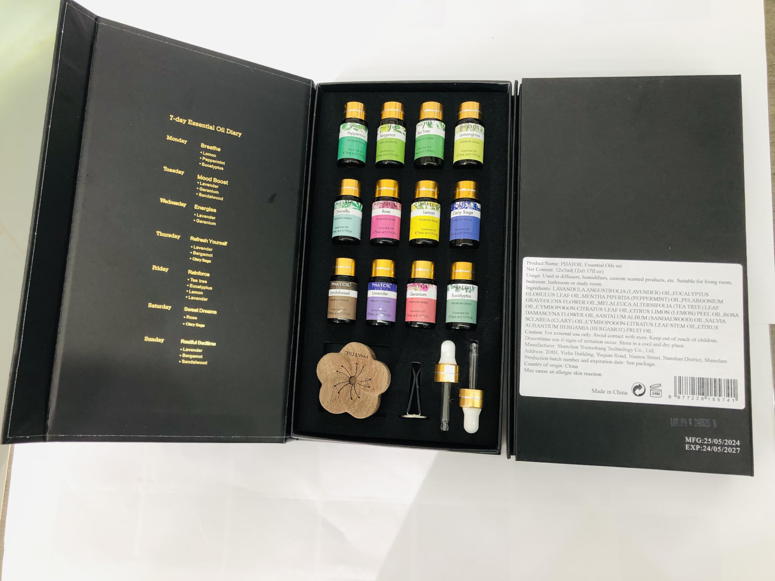 PHATOIL difusor de madera, diseño natural para ambientar el hogar