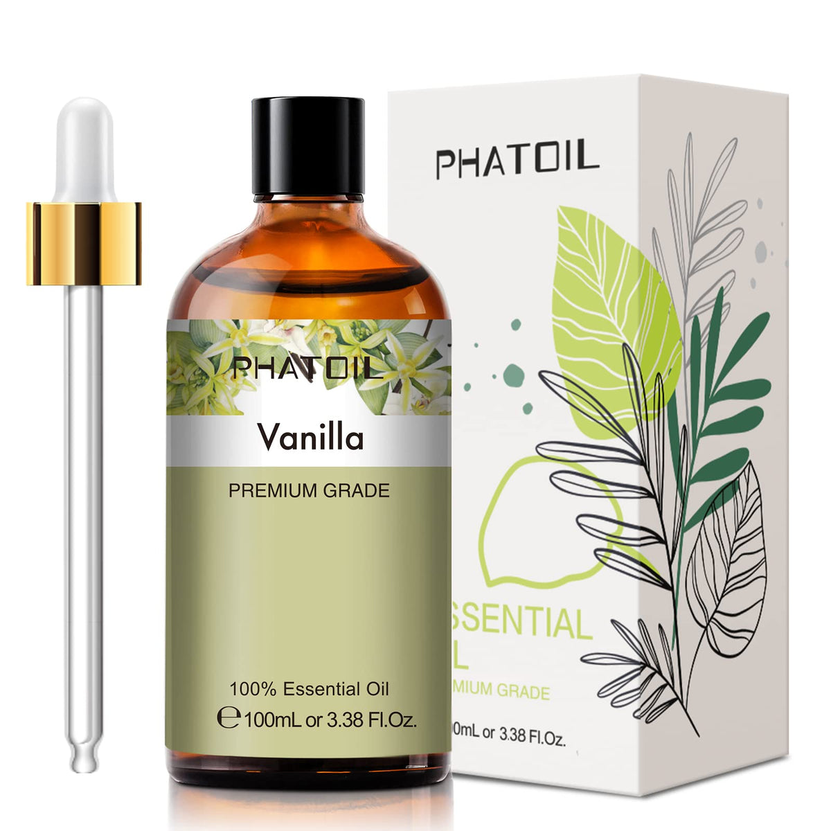 PHATOIL Vanilla: botella de 100 ml para aroma suave.