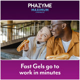 Phazyme blister portátil para bolso, ideal para llevar a cualquier lugar.