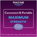 Dos geles rápidos de Phazyme ofrecen alivio inmediato.