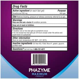 Phazyme: uso diario para gas y hinchazón