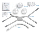 Marco de silicona modular de Philips Amara View para ajuste suave.