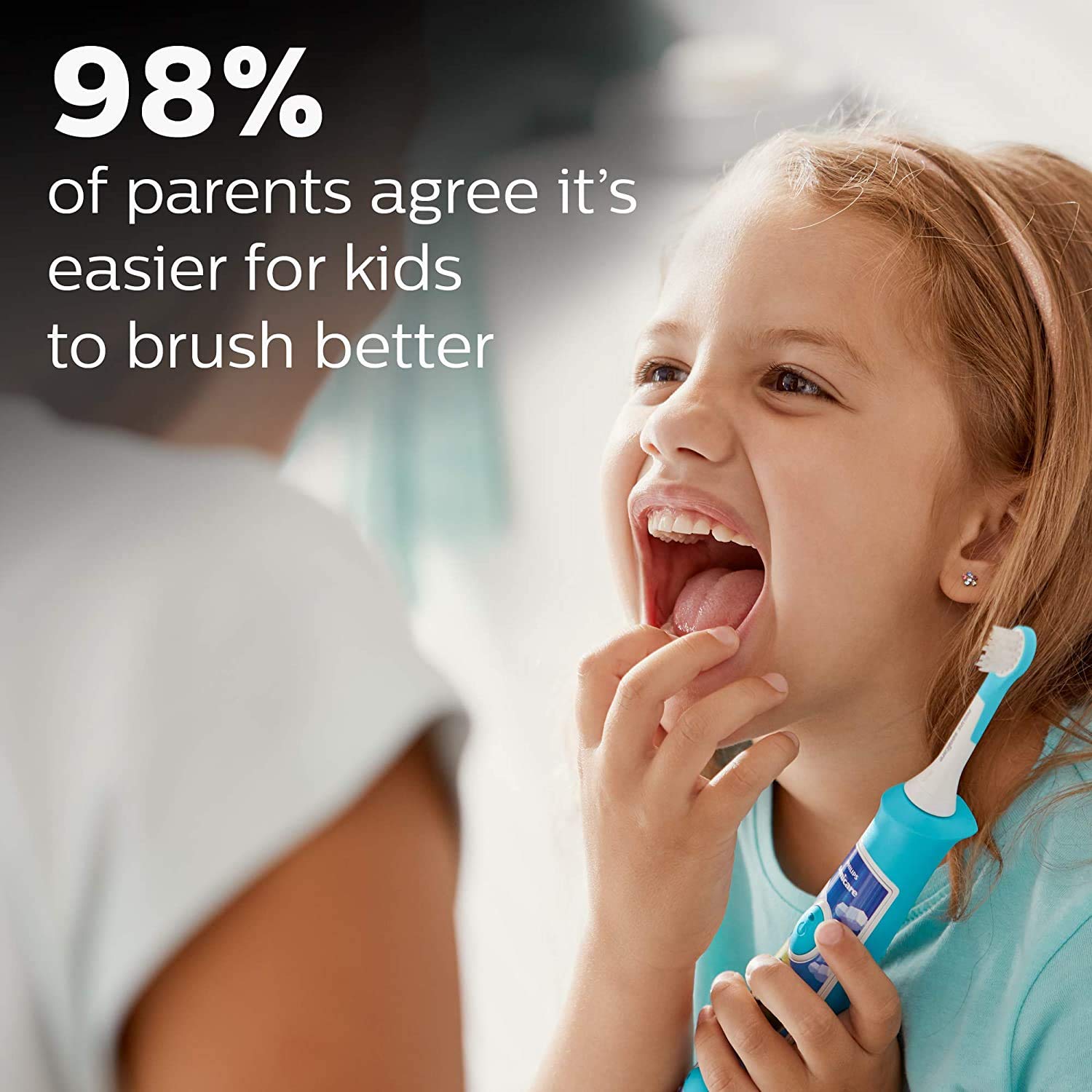 Cabezal infantil Philips Sonicare Kids 3 Plus para limpieza suave