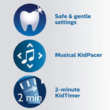 Niño cepillándose con Philips Sonicare Kids 3 Plus para hábitos de higiene