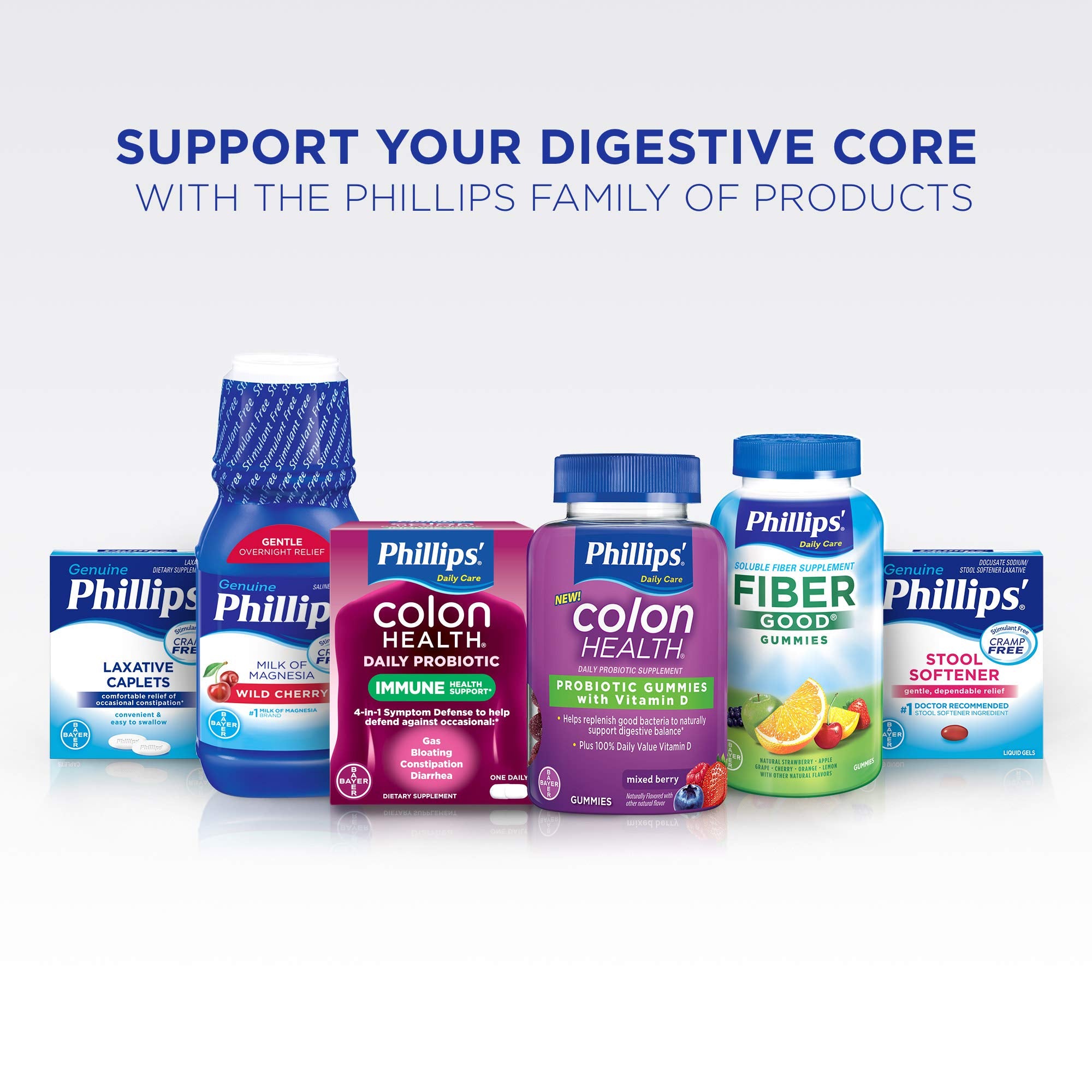 Phillips' Capsulas laxantes: etiqueta sin estimulantes para bienestar sin molestias.