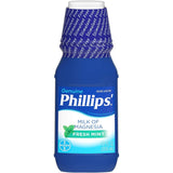 Phillips' Leche de Magnesia, botella vertido, alivio suave para estreñimiento ocasional durante la noche.