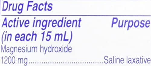 Phillips' Milk of Magnesia Original, etiqueta clara, opción confiable para el cuidado digestivo.