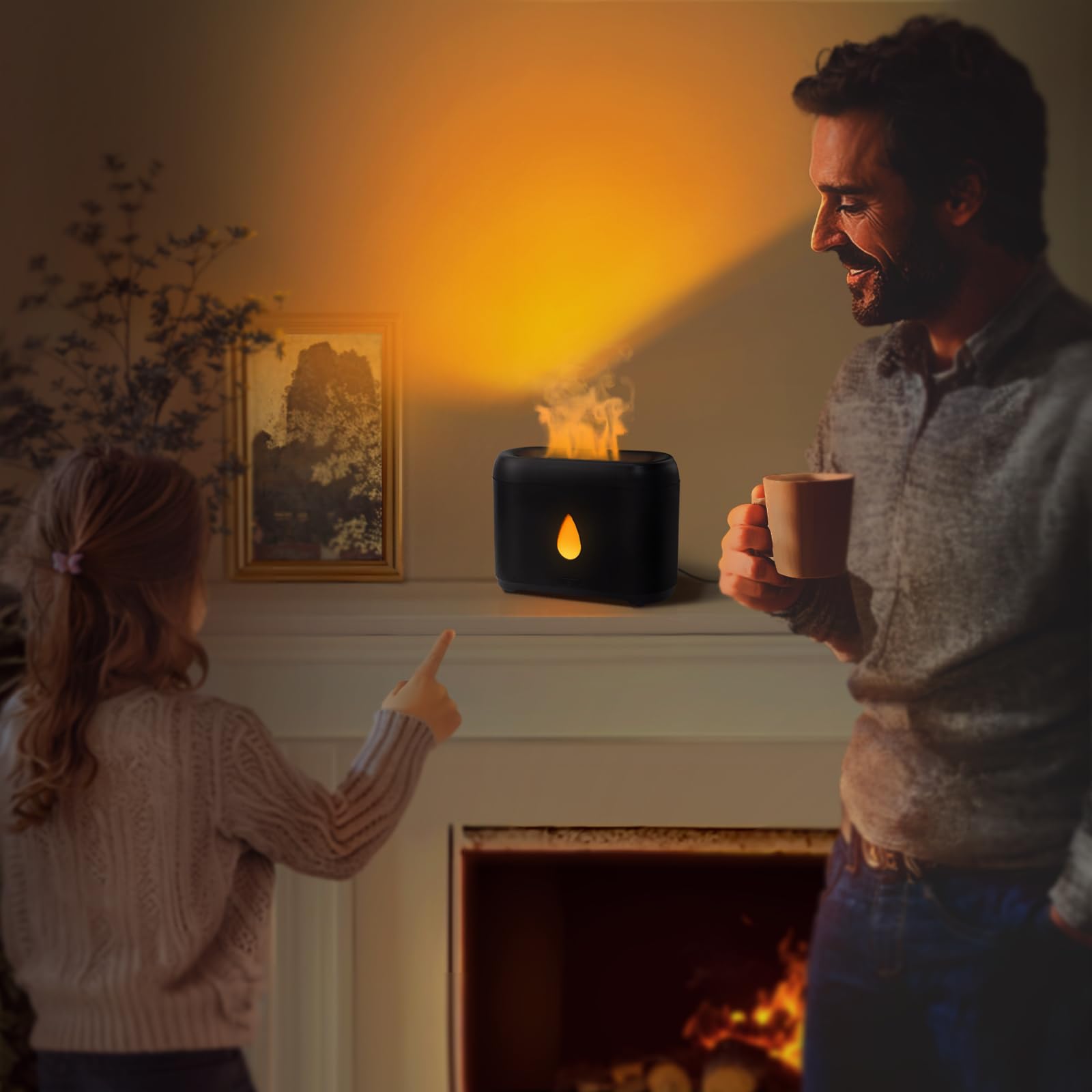 Phimuezl difusor ambiente con luz suave crea un ambiente relajante