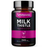 PhiNaturals Cardo Mariano cápsulas para apoyo al hígado y detox natural