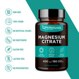 PhiNaturals Magnesio Citrato, posible apoyo a la energía diaria y manejo del estrés.