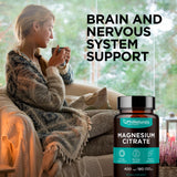 PhiNaturals Magnesio Citrato, cápsulas veganas para apoyar el sistema nervioso.