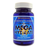 Phi Sciences MegaHydrate cápsulas, envase compacto para uso diario y apoyo a la hidratación.