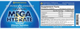 Phi Sciences MegaHydrate etiqueta, información visible para entender la suplementación.