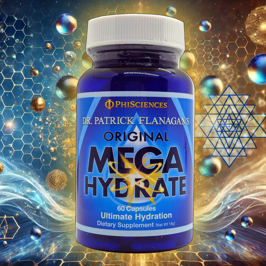 Phi Sciences MegaHydrate cápsulas, uso diario y beneficios potenciales para la hidratación.
