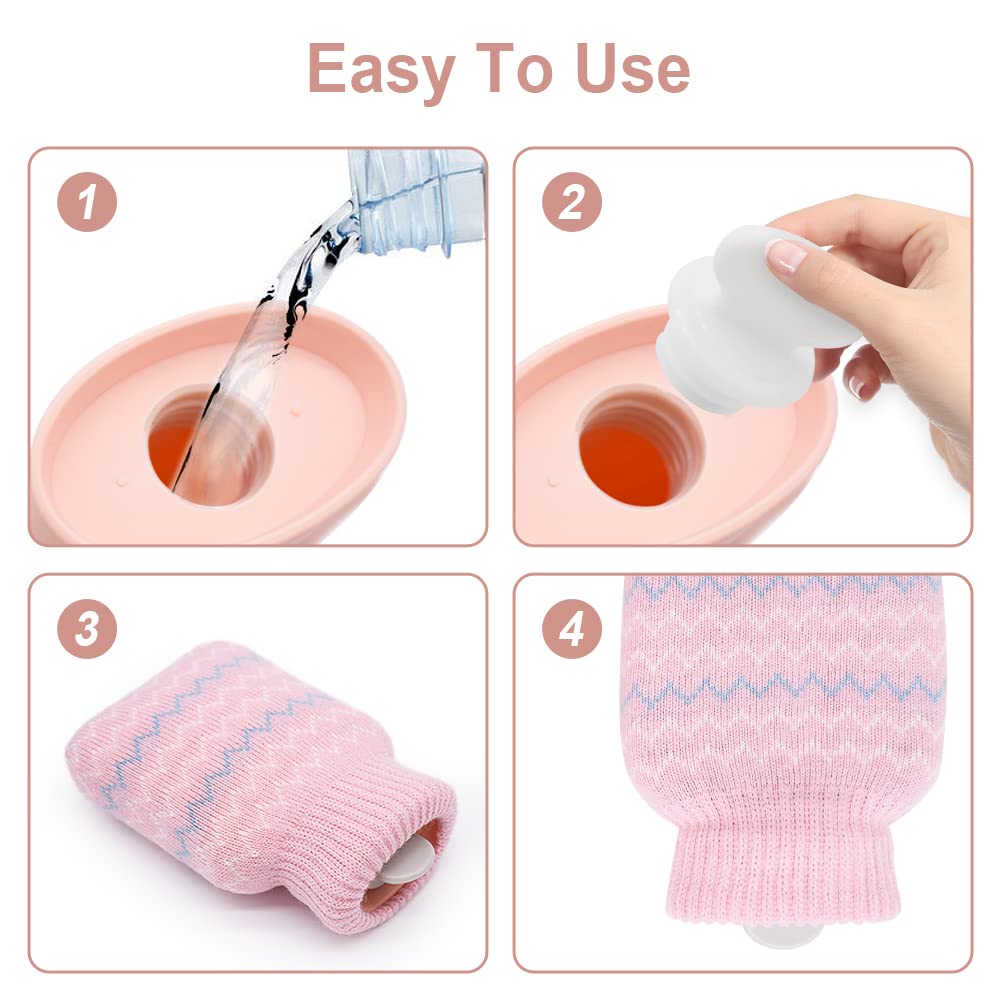 Funda tejida rosa Photken para un toque suave y calor uniforme.