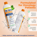 PHS Prevention Oncology enjuague bucal, tapa de botella para apertura fácil y manejo cómodo.