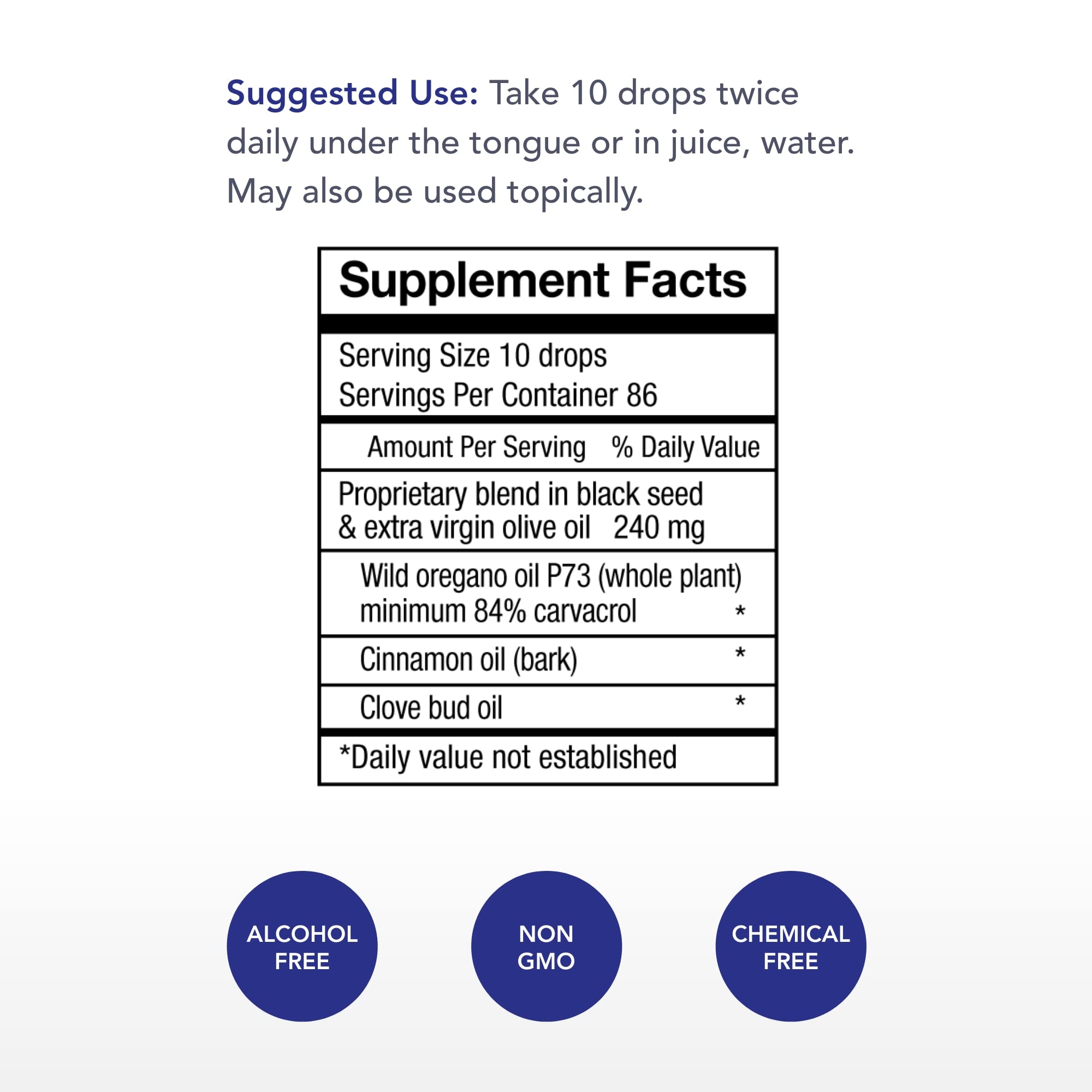 Physician's Strength Ultracidal, cuentagotas para dosis sublingual o en bebida.