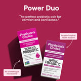 Physician's CHOICE cápsulas probióticas para mujer, mejora digestiva y bienestar urinario.