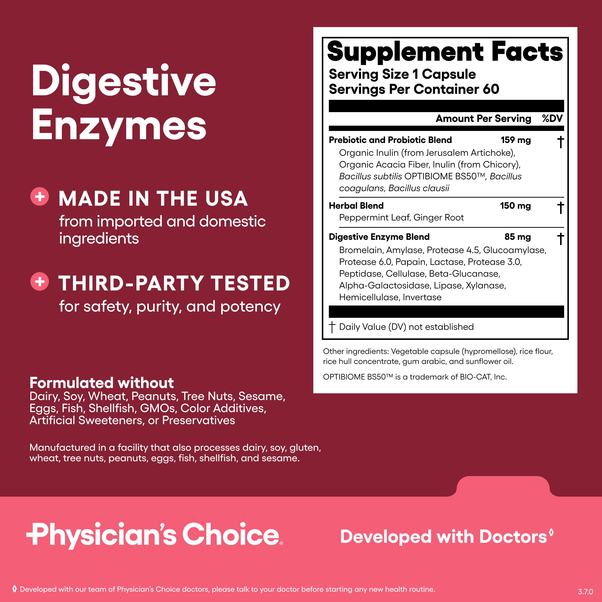 Physician's CHOICE Daily-use gut health routine visuals emphasize convenience.
