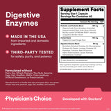 Physician's CHOICE Daily-use gut health routine visuals emphasize convenience.