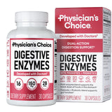 Physician's CHOICE enzimas digestivas en botella para apoyar la digestión tras las comidas