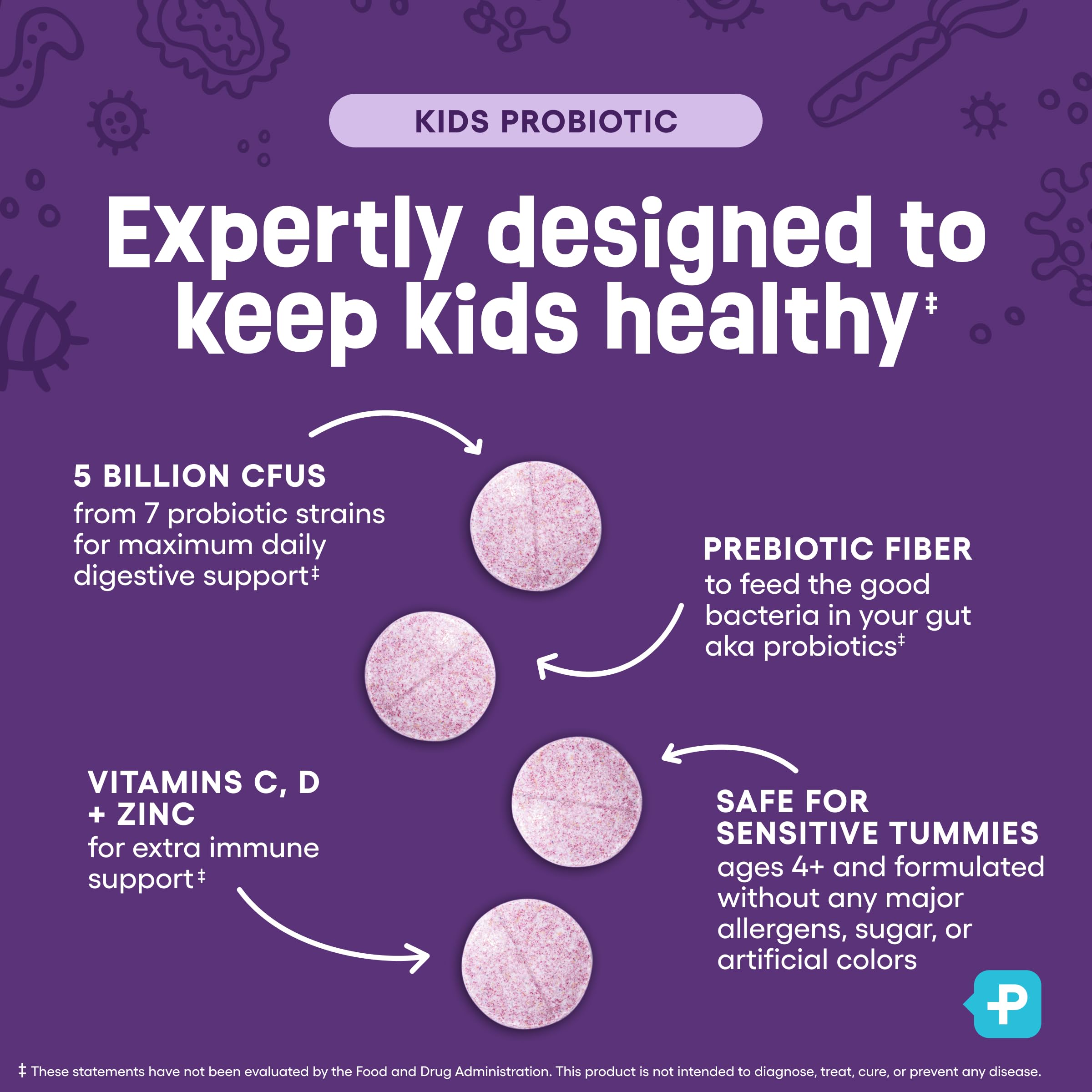 Physician's CHOICE para niños, sin azúcar ni colorantes artificiales