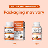 Physician's CHOICE KSM-66 dosis diaria lista para tomar en casa.