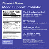 Probióticos clínicamente estudiados en Mood Probiotic para apoyar estado de ánimo y digestión.