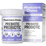 Physician's CHOICE botella, apoyo digestivo diario con prebióticos y probióticos.