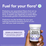 Physician's CHOICE etiqueta frontal, información clara sobre beneficios para el intestino.