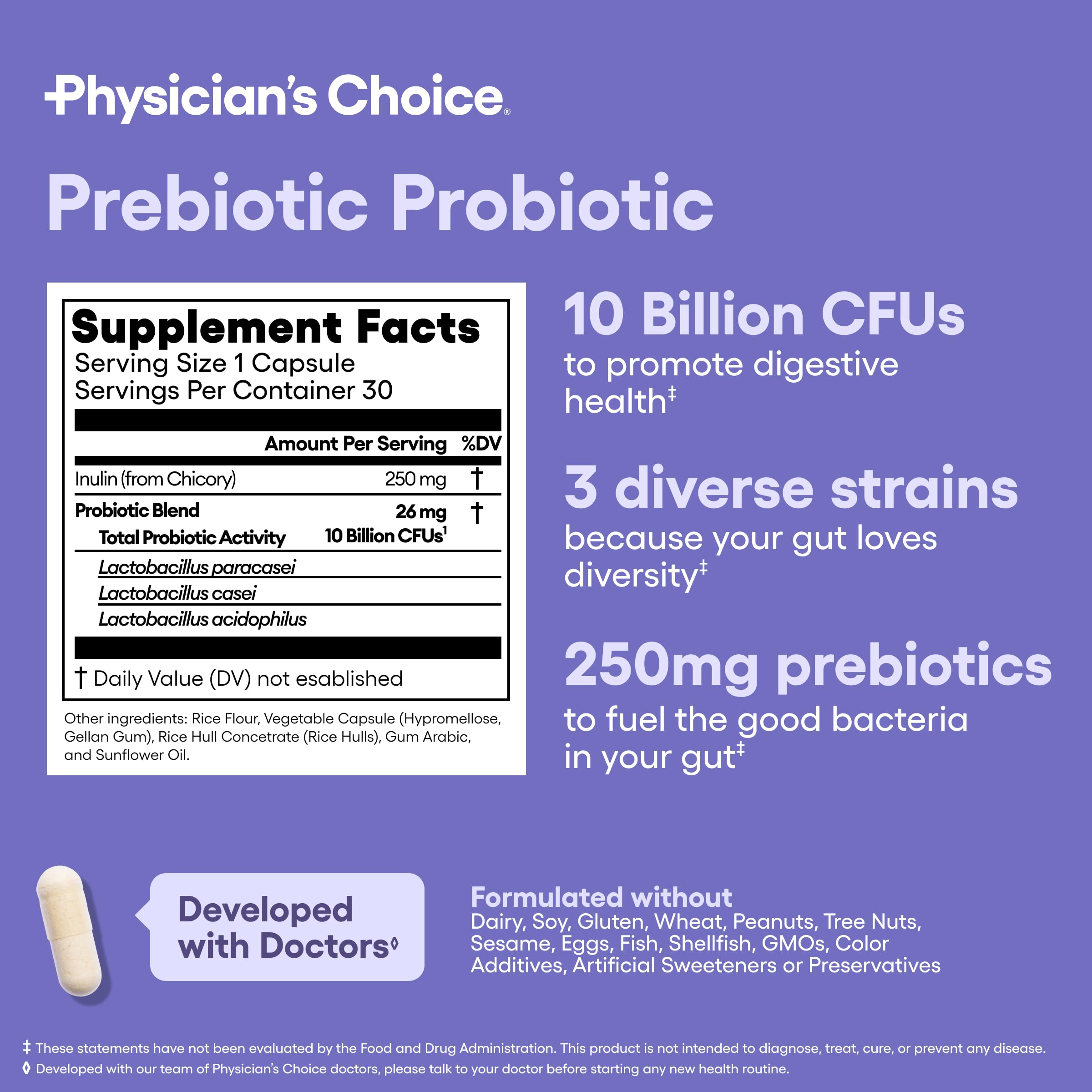 Physician's CHOICE uso diario, complemento para rutina matutina.