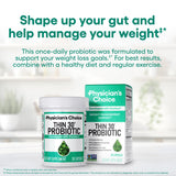 Physician's CHOICE probióticos, etiqueta clara para revisar ingredientes y beneficios