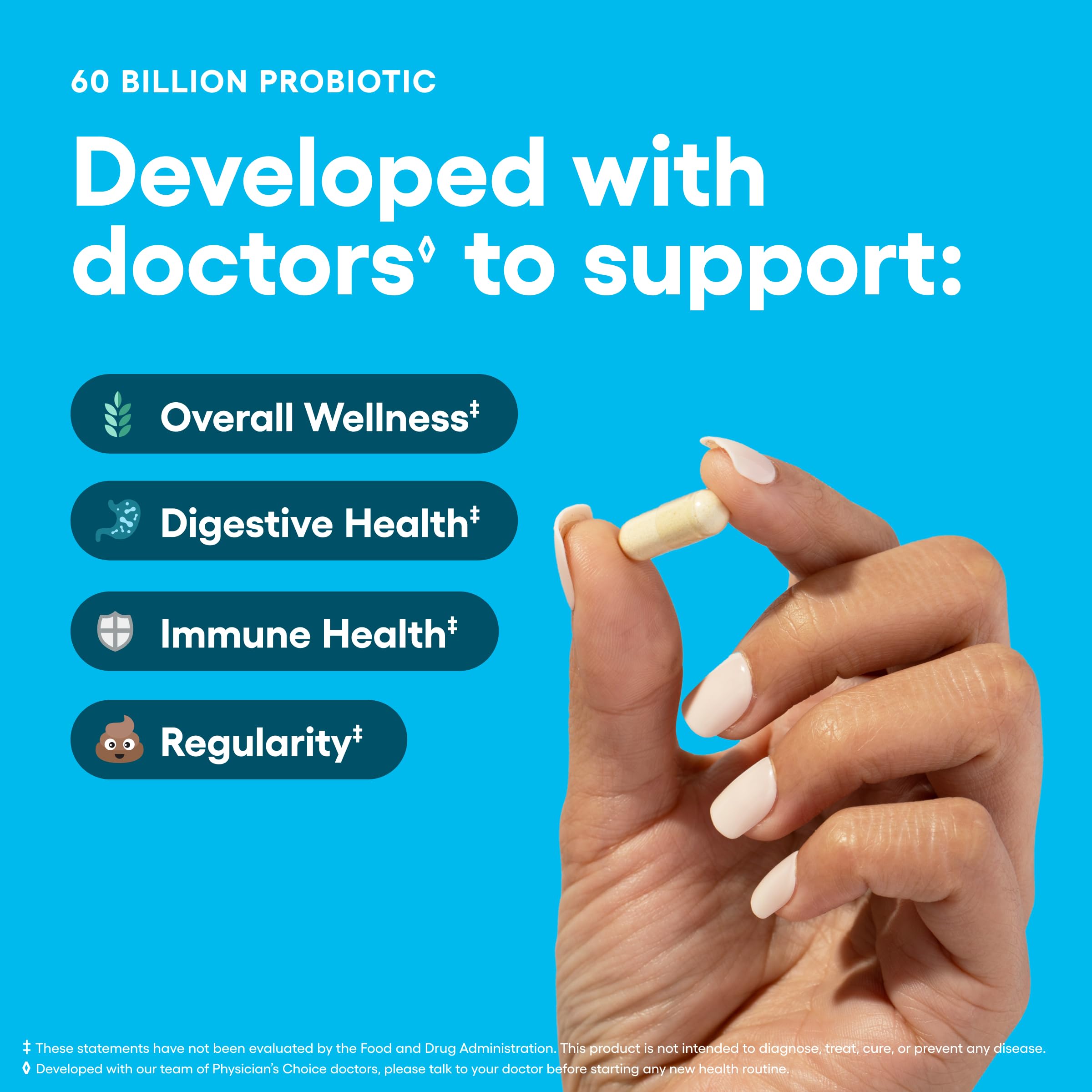 Physician's CHOICE Probiotics: cápsulas resistentes al ácido