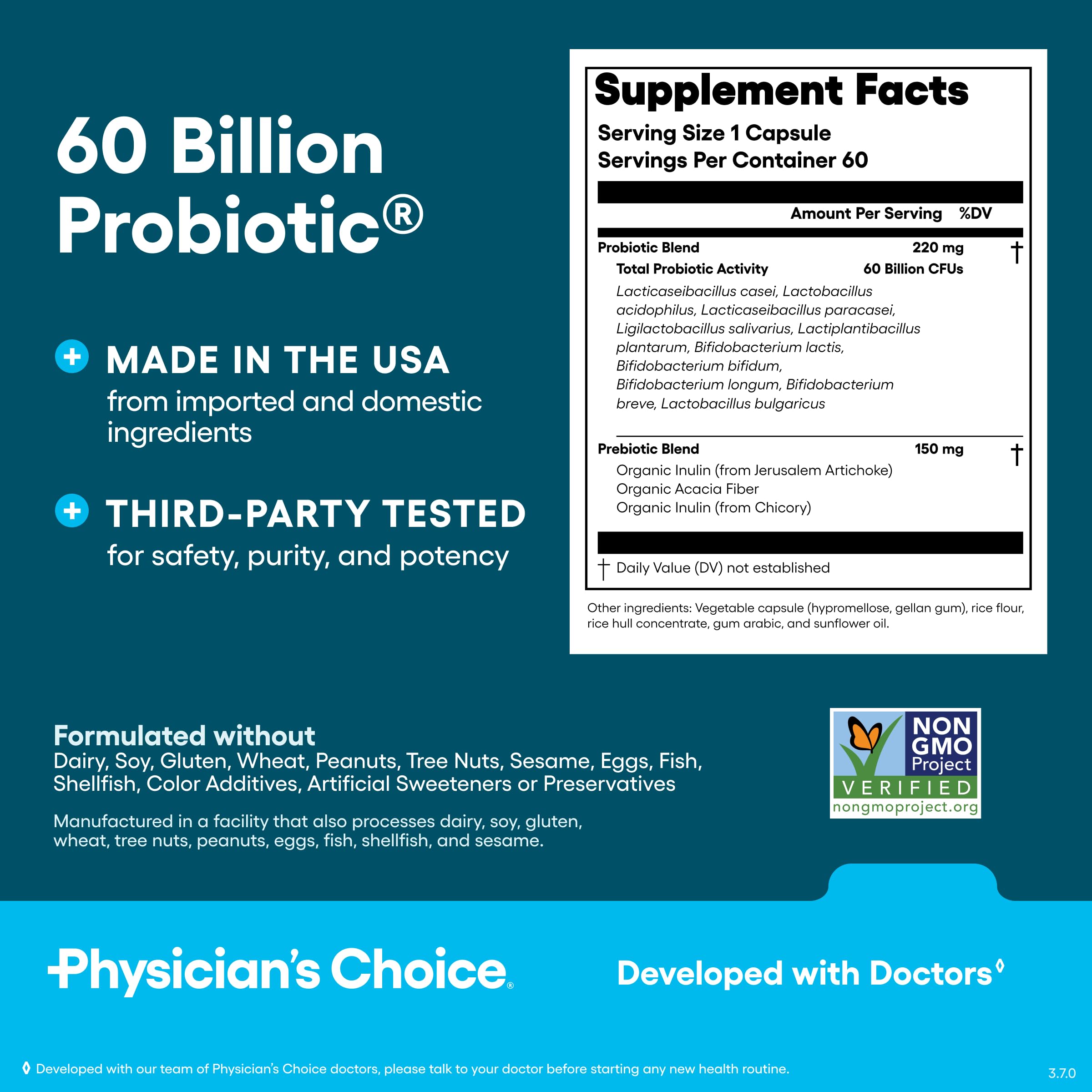 Physician's CHOICE Probiotics: control de calidad externo