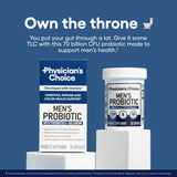 Capsulas resistentes al ácido de Physician's Choice Probiotics para digestión estable.