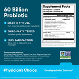 Physician's CHOICE Probiotics: apto para mujeres y hombres que buscan salud digestiva general.