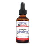 AshwaPower de Physician's Strength, botella con gotero para dosis diarias energizantes.