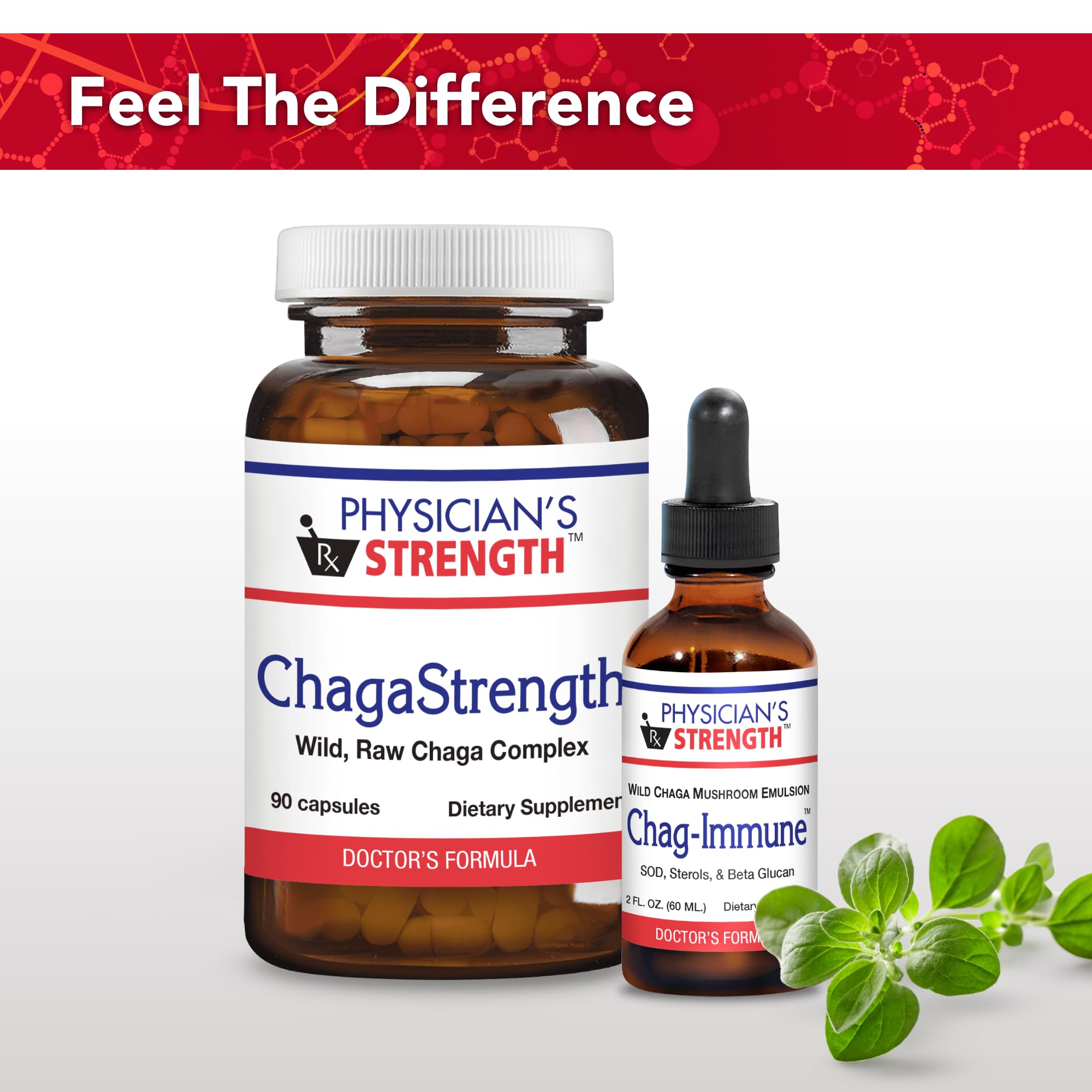 Presentación de 2 oz de Physician's Strength Chag-Immune, lista para usar.