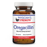 Physician's Strength Oregacillin en botella, cápsulas para soporte respiratorio diario.