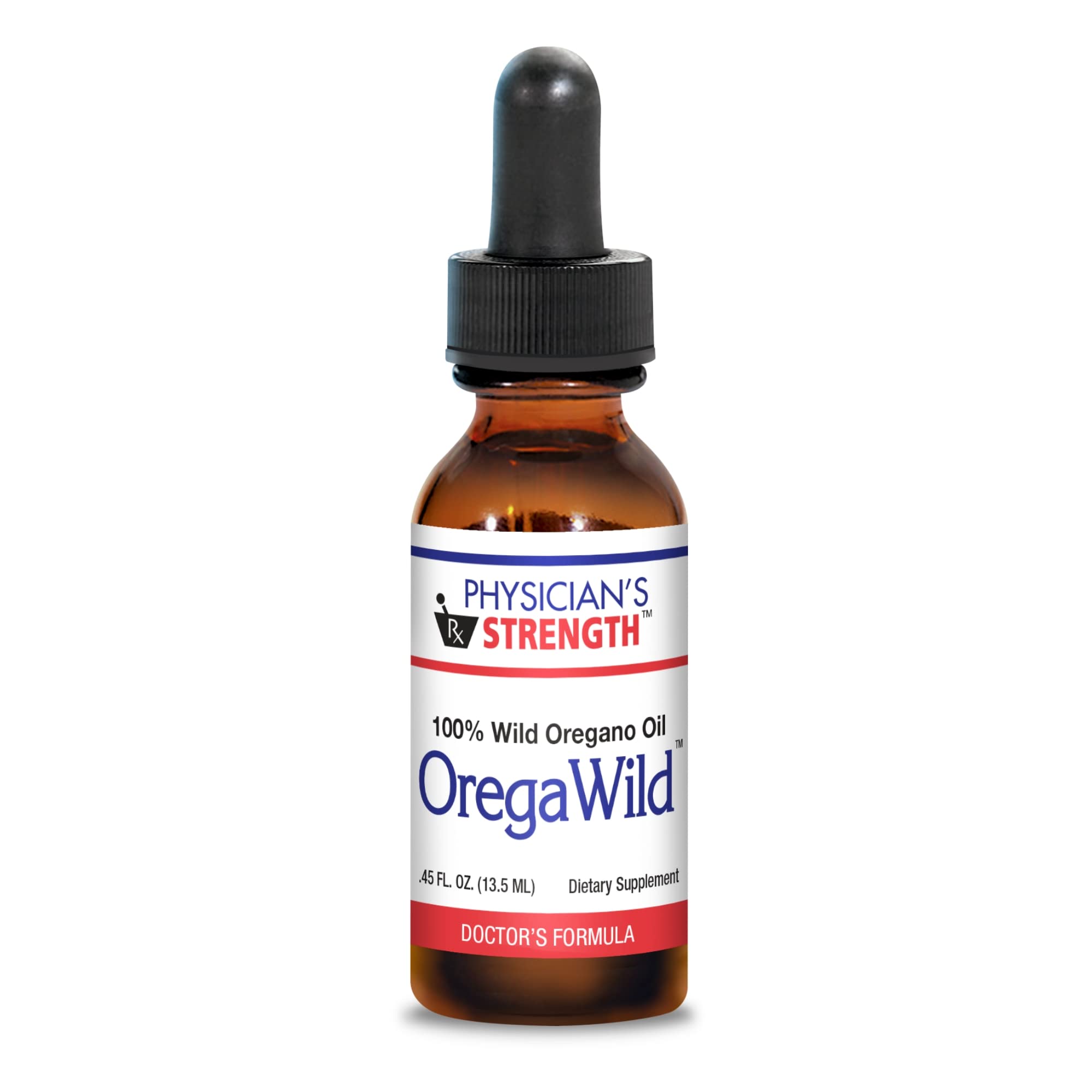 Physician's Strength OregaWild, botella con vertido suave para uso diario.