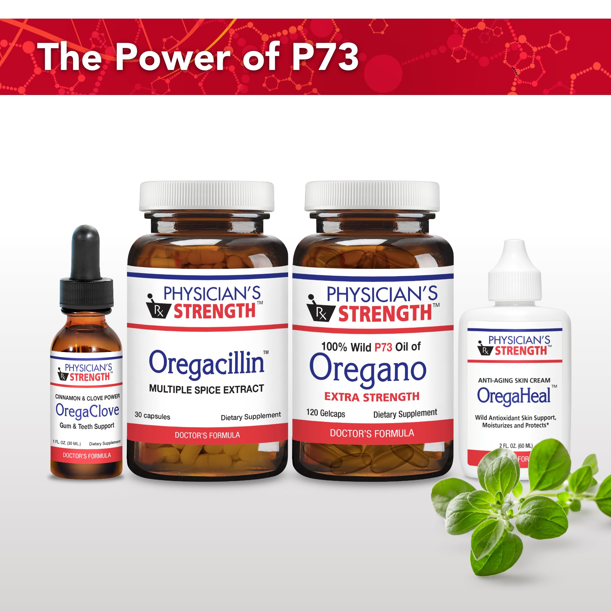 Physician's Strength Oregacillin uso recomendado: dos cápsulas al día.