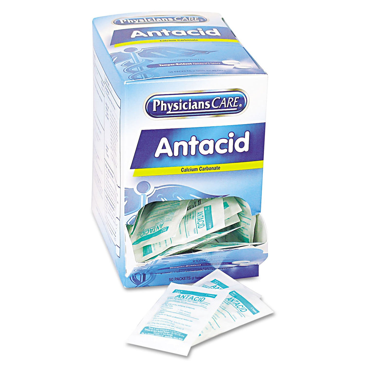 PhysiciansCare 90089 tabletas de carbonato de calcio para alivio ligero de la acidez
