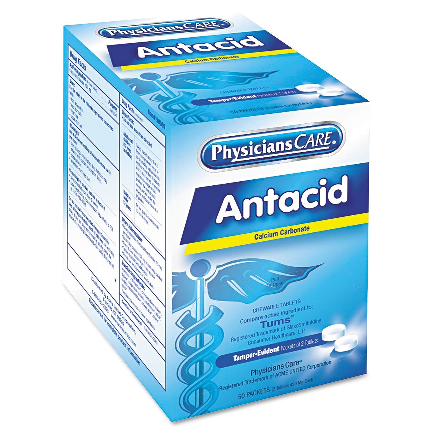 Caja de 50 paquetes para clínicas y oficinas con PhysiciansCare 90089