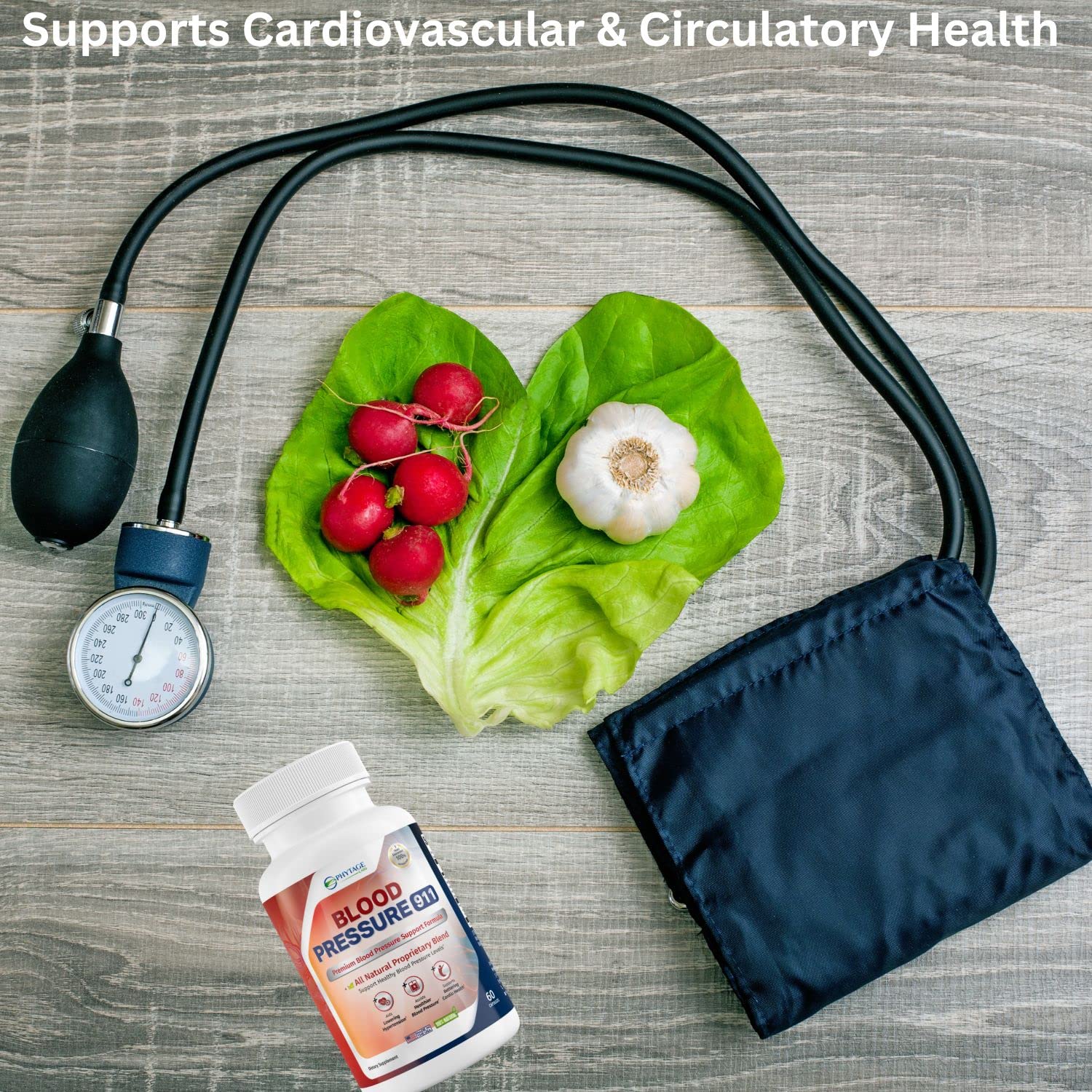 Phytage Labs Blood Pressure 911: vitamina C para apoyo diario.
