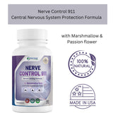 Phytage Labs Nerve Control 911, flor de pasiflora destacada, favorece la calma general.